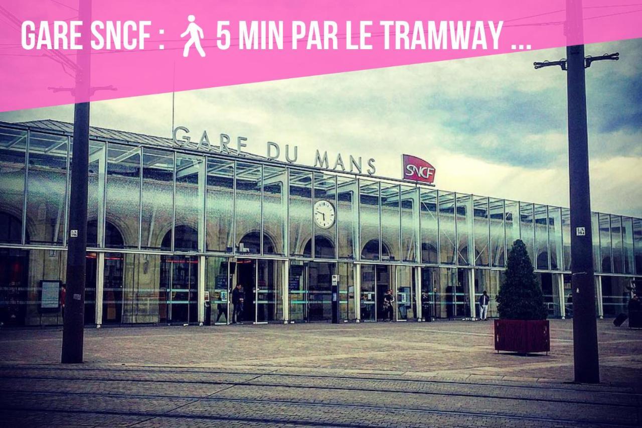 Tramway 12 Jaures Cosy Proche Gare Apartment Le Mans Luaran gambar